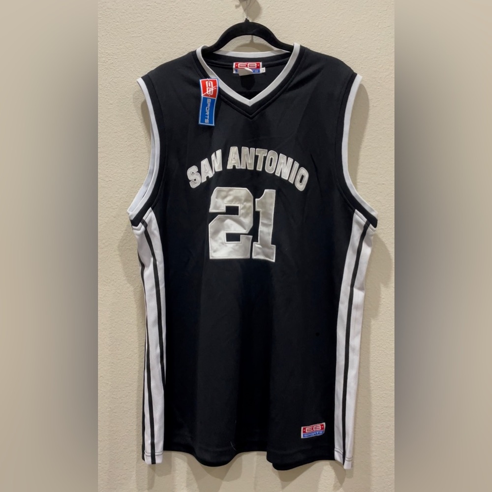 San Antonio Spurs #21 Tim Duncan Jersey EB Sports Brand New with Tags